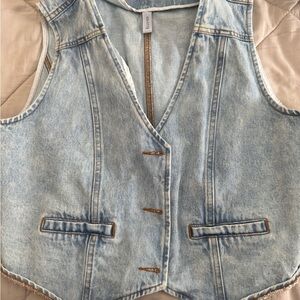 Light Blue Denim Vest